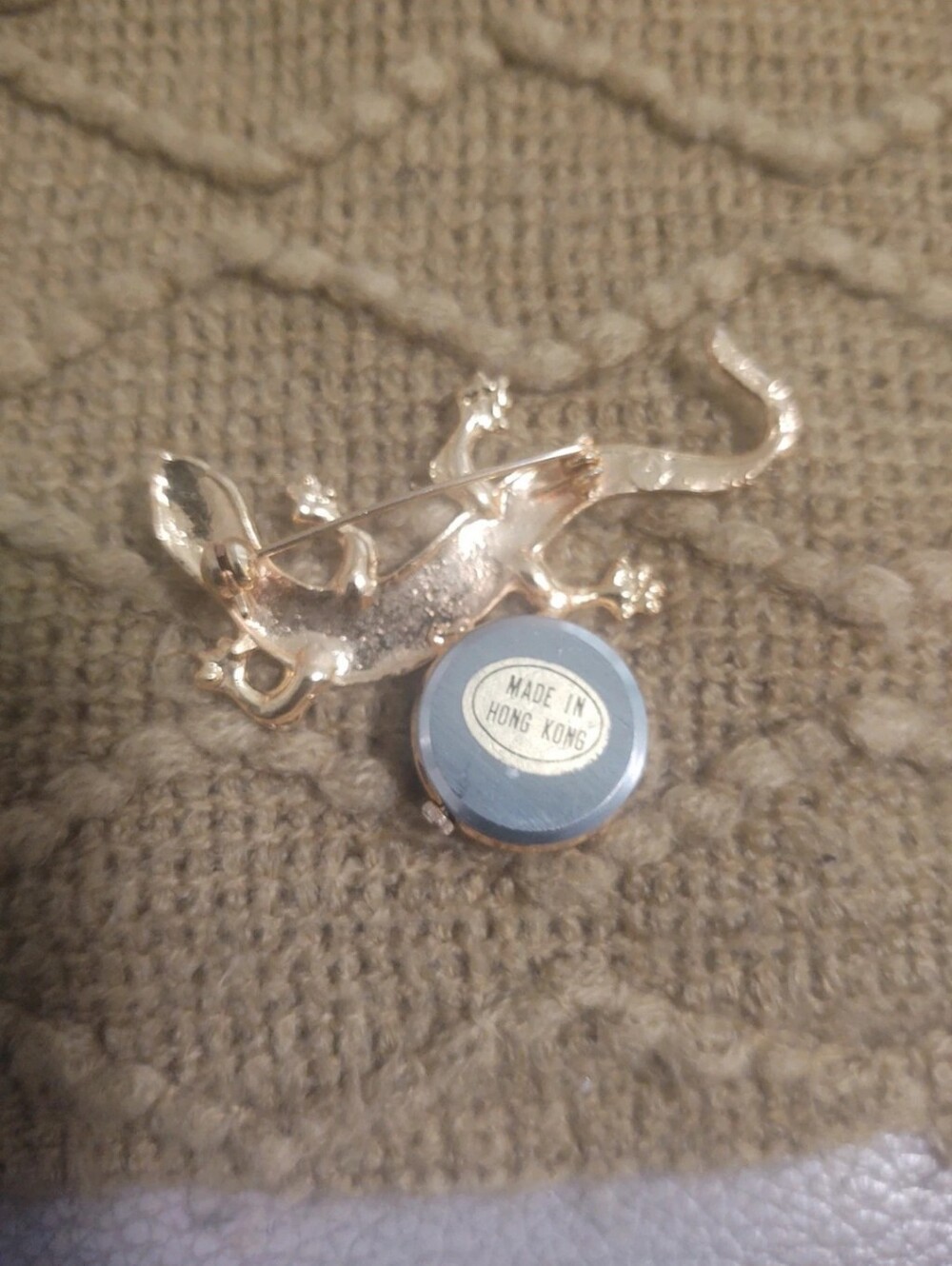 Lizard Watch Brooch - Picture 3 of 3